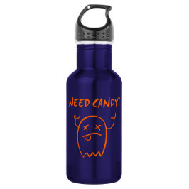 Niedlich Need Candy Halloween Ghost Dark Monoton Edelstahlflasche