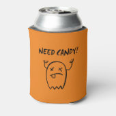 Niedlich Need Candy Halloween Ghost Monotone Dosenkühler (Kanne Rückseite)