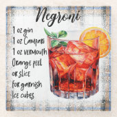 Niedlich Negroni Cocktail Rezept Glasuntersetzer (Vorderseite)