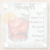 Niedlich Negroni Cocktail Rezept Glasuntersetzer (Rückseite)