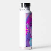Niedlich Neon Anime Girl Wasserflasche Trinkflasche (Rechts)