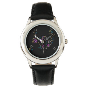 Niedlich Neon Fish Watch Armbanduhr
