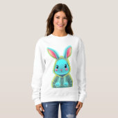 Niedlich Neon Kash Rabbit Sweatshirt (Vorne ganz)