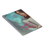 Niedlich Neon Pink Meditation Girl Dankesblatt Notizblock (Rechte Seite)