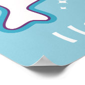 Niedlich Nerd Narwhal Poster (Ecke)