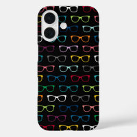 Niedlich Nerdy Hipster Glasses Muster farbenfrohe 