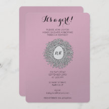 Niedlich Nest Monogram Baby Girl Shooter