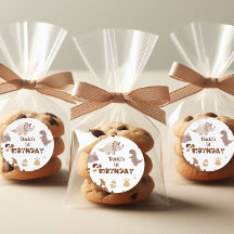 Niedlich neutrale Dinosaurier Geburtstagsaufkleber