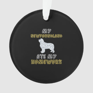 Niedlich Newfie | Mein Neufundland Ate My Hausaufg Ornament