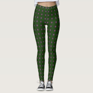 Niedlich Nice Lovely Dschungel Green polka dot Leggings