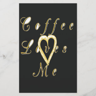 Niedlich Nice und liebevoll Kaffee Liebe mir. Briefpapier