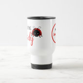 Niedlich nicht bug den Ladybug ein Monogramm hinzu Reisebecher (Mittel)
