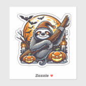 Niedlich Night Sloth Halloween Klassischer T - Shi Aufkleber (Blatt)