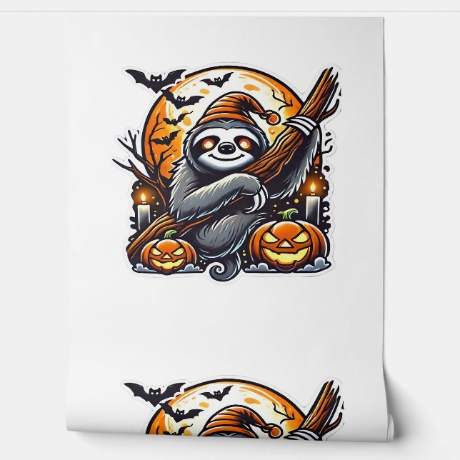 Niedlich Night Sloth Halloween Klassischer T - Shi Tapete (Abrollen)