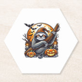 Niedlich Night Sloth Halloween Klassischer T - Shi Untersetzer (Vorderseite)