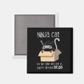 Niedlich Ninja Cat Magnet (Vorderseite/Rückseite)