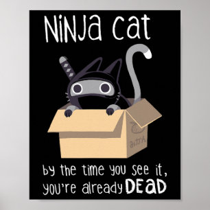 Niedlich Ninja Cat Poster