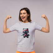 Niedlich Ninja Cat T - Shirt