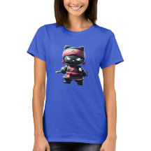 Niedlich Ninja Cat T - Shirt