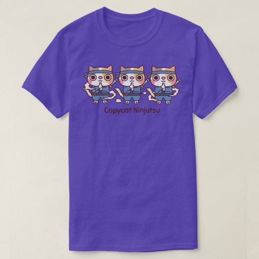 Niedlich Ninja Cats cat Ninjutsu Funny T-Shirt (Design vorne)