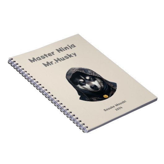 Niedlich Ninja Master Husky individuelle Notebook- Notizblock (Rechte Seite)
