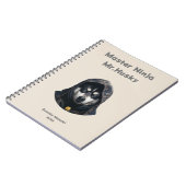 Niedlich Ninja Master Husky individuelle Notebook- Notizblock (Linke Seite)