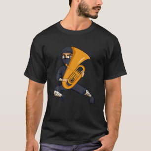 Niedlich Ninja Tuba Ninja Lover Men Music Band Lov T-Shirt