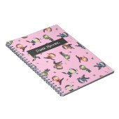 Niedlich Ninja Warrior - Kinder Individuelle Name Notizblock (Rechte Seite)