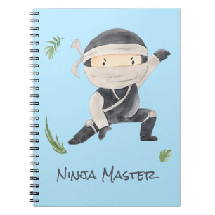 Niedlich Ninja Warrior - Kinder Individuelle Name Notizblock