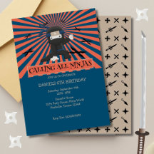 Niedlich Ninja Warrior Kindergeburtstag