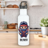 Niedlich Ninja Warrior Personalisiert Edelstahlflasche