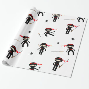 Niedlich Ninjas Geschenkpapier