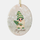 Niedlich Nordic Gnome Pine Tree Bokeh Keramik Ornament (Rechts)