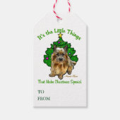 Niedlich Norwich Terrier Christmas Geschenkanhänger (Vorderseite)
