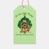 Niedlich Norwich Terrier Christmas Geschenkanhänger (Rückseite)