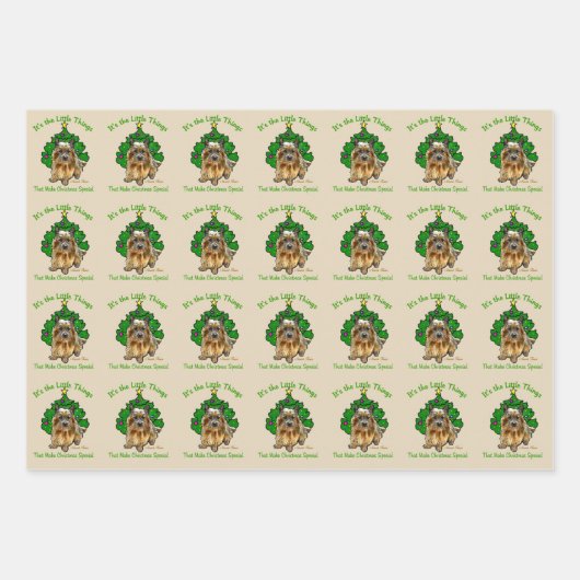 Niedlich Norwich Terrier Christmas Geschenkpapier Set (Vorderseite)
