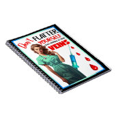 Niedlich Nostalgische Krankenschwester Pinup Flatt Notizblock (Rechte Seite)