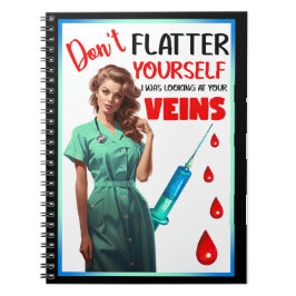 Niedlich Nostalgische Krankenschwester Pinup Flatt Notizblock