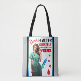 Niedlich Nostalgische Krankenschwester Pinup Flatt Tasche