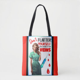 Niedlich Nostalgische Krankenschwester Pinup Flatt Tasche