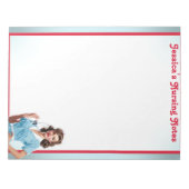 Niedlich Nostalgische Krankenschwester Pinup_ Ich  Notizblock (Vorderseite)