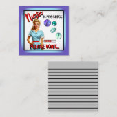 Niedlich Nostalgische Krankenschwester Pinup im Ga Mitteilungskarte (Vorne/Hinten)