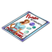 Niedlich Nostalgische Krankenschwester Pinup im Ga Notizblock (Linke Seite)