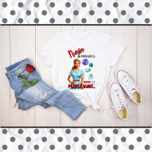 Niedlich Nostalgische Krankenschwester Pinup im Ga