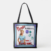 Niedlich Nostalgische Krankenschwester Pinup im Ga Tasche (Rückseite)