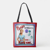 Niedlich Nostalgische Krankenschwester Pinup im Ga Tasche (Rückseite)