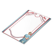 Niedlich Nostalgische Krankenschwester Pinup_ Mama Notizblock (angewinkelt)