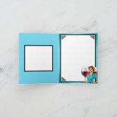 Niedlich Nostalgische Krankenschwester Pinup wird  Dankeskarte (Innenseite)