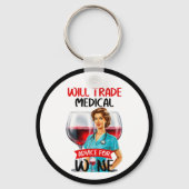 Niedlich Nostalgische Krankenschwester Pinup wird Schlüsselanhänger (Vorderseite)