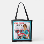 Niedlich Nostalgische Krankenschwester Pinup wird  Tasche (Rückseite)